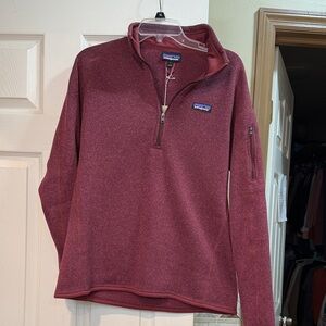 Patagonia Maroon Fleece Quarter-Zip